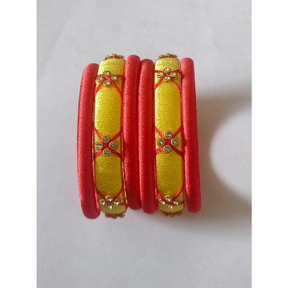 Plastic Silk Thread Bangles