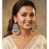 Zinc Alloy Gold Plated Chandbali Earrings