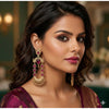 Zinc Alloy Gold Plated Chandbali Earrings