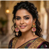 Zinc Alloy Gold Plated Jhumka Earrings
