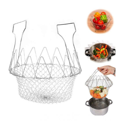Foldable Multi-Purpose Drain Basket