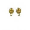 Pack of_2 Brass Gold-Plated Earrings