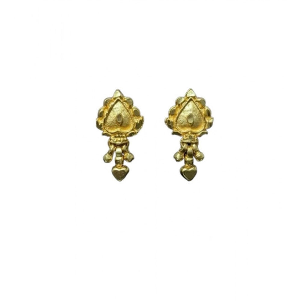 pack of_2 brass gold-plated earrings
