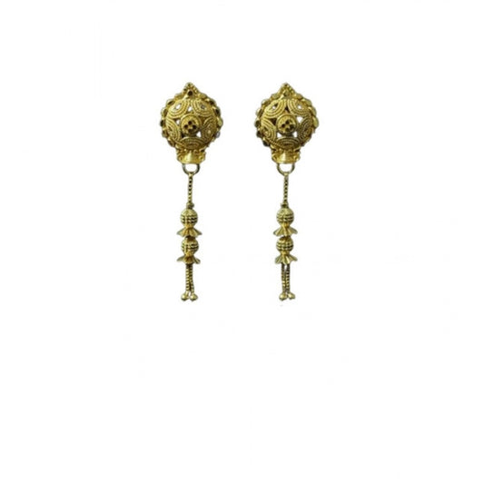 Pack of_2 Brass Gold-Plated Earrings