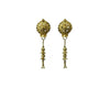 Pack of_2 Brass Gold-Plated Earrings