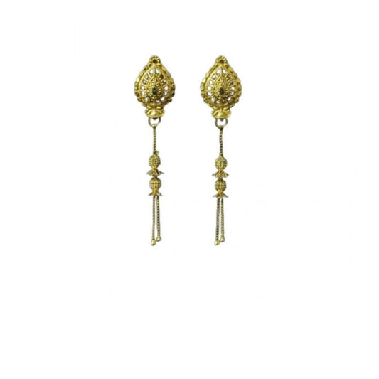 Pack of_2 Brass Gold-Plated Earrings