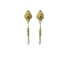 Pack of_2 Brass Gold-Plated Earrings