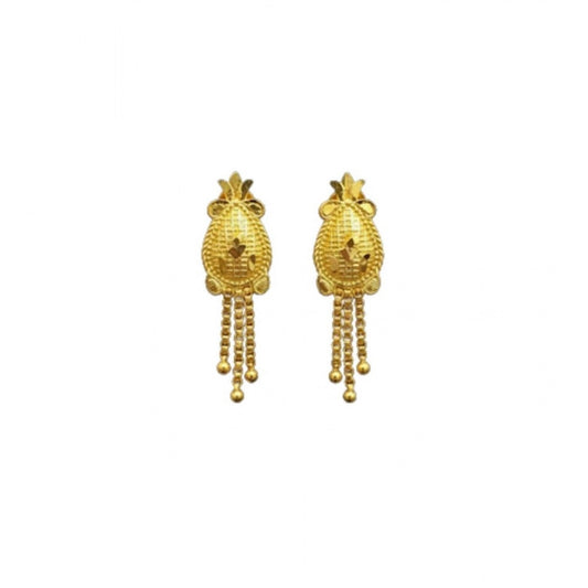 Pack of_2 Brass Gold-Plated Earrings