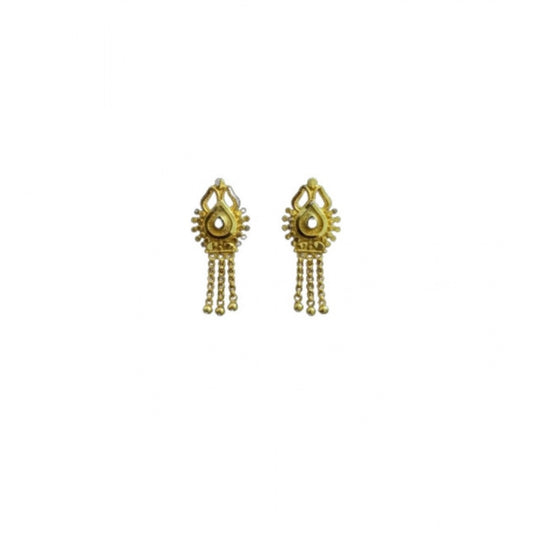 Pack of_2 Brass Gold-Plated Earrings