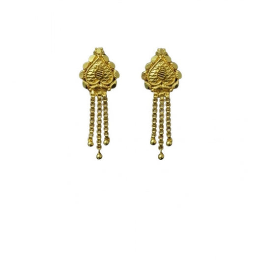 Pack of_2 Brass Gold-Plated Earrings