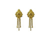 Pack of_2 Brass Gold-Plated Earrings