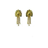 Pack of_2 Brass Gold-Plated Earrings
