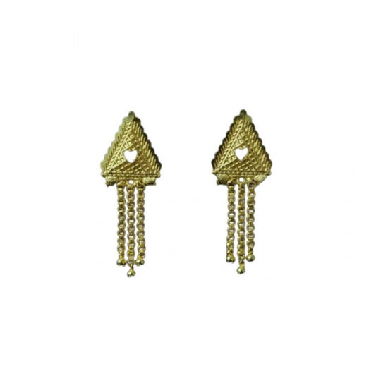 Pack of_2 Brass Gold-Plated Earrings