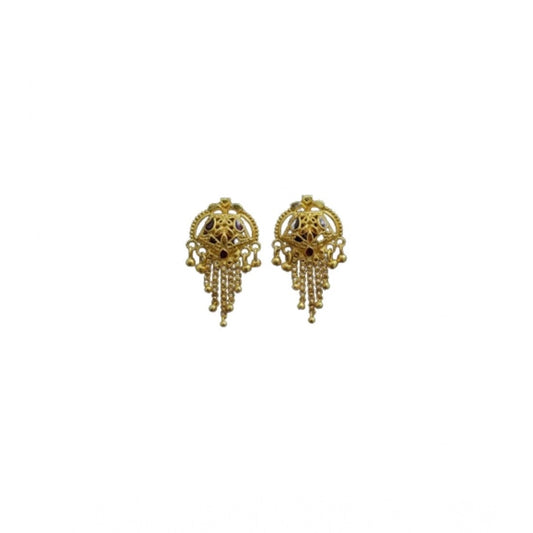 Pack of_2 Brass Gold-Plated Earrings