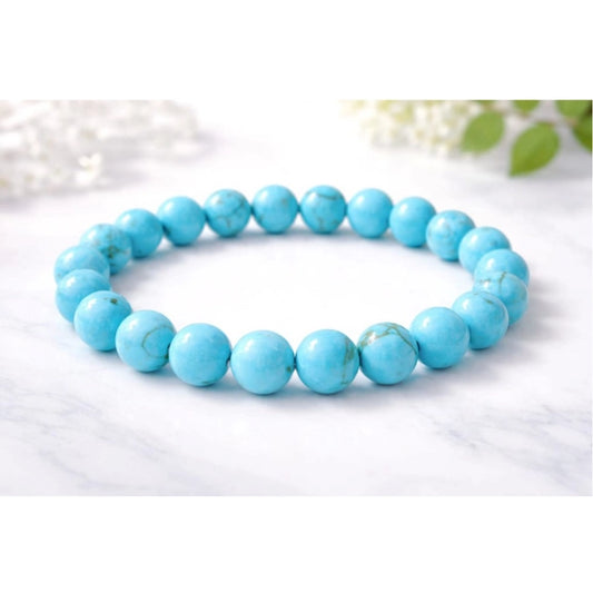 Natural Crystal 8mm Turquoise Bracelet