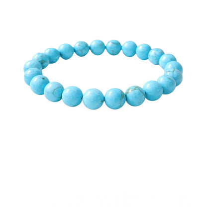 Natural Crystal 8mm Turquoise Bracelet
