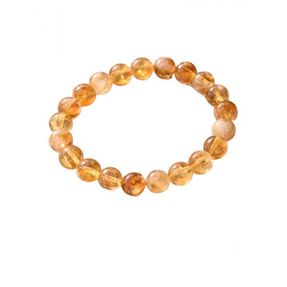 Natural Crystal 8mm Citrine Bracelet