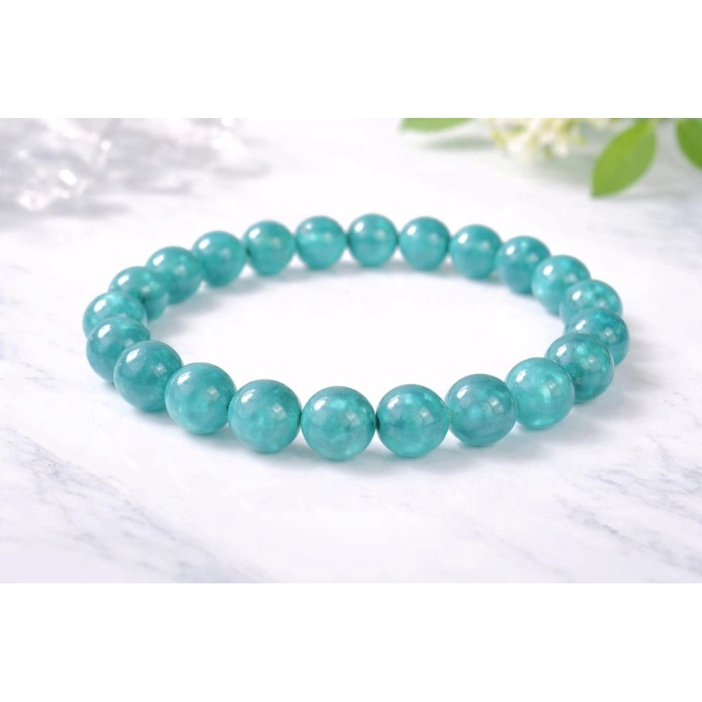 natural crystal 8mm amazonite bracelet