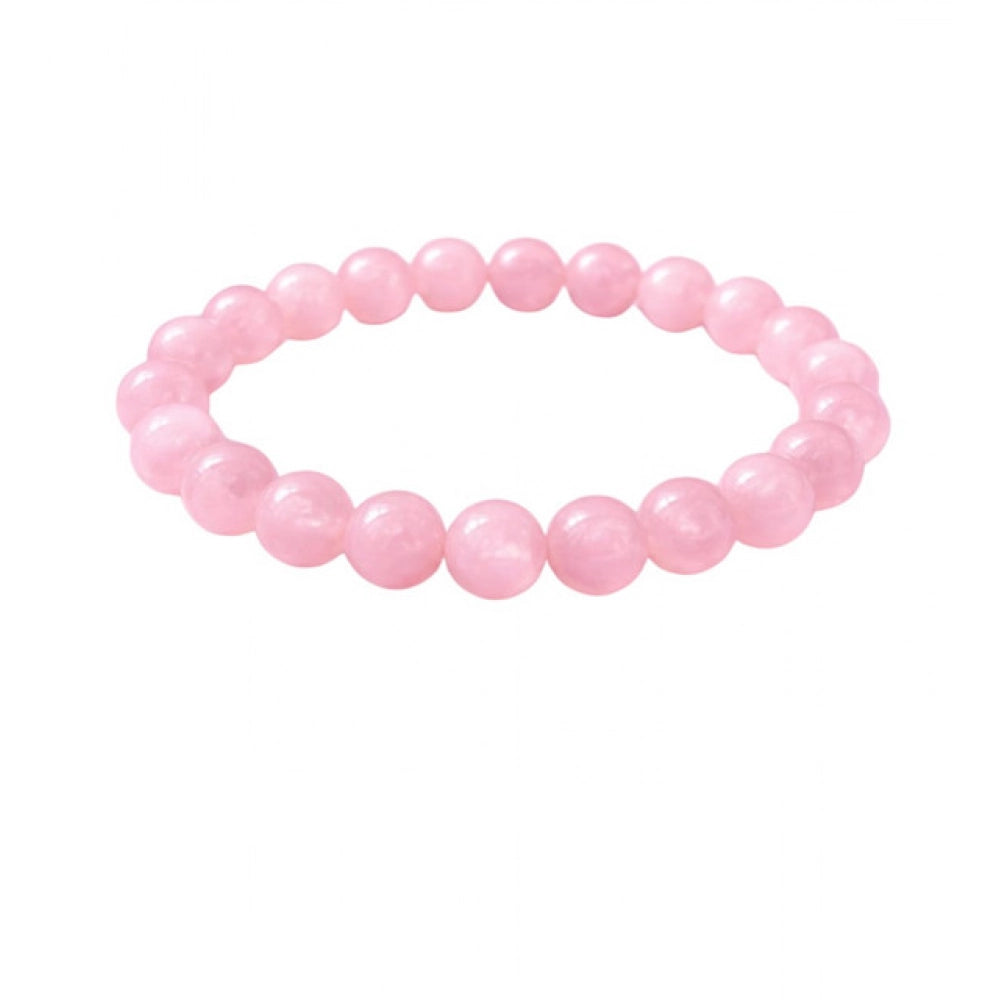 natural crystal 8mm rose quartz bracelet