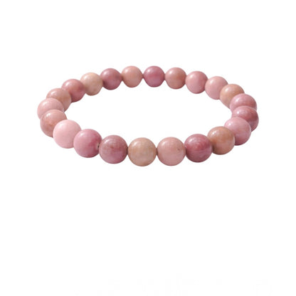 Natural Crystal 8mm Rhodonite Bracelet