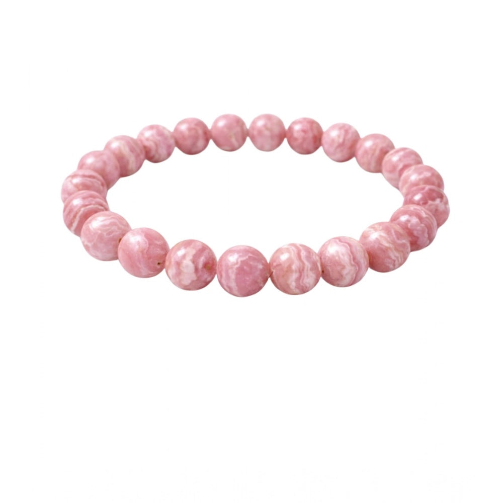 natural crystal 8mm rhodochrosite bracelet