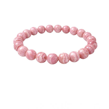 Natural Crystal 8mm Rhodochrosite Bracelet