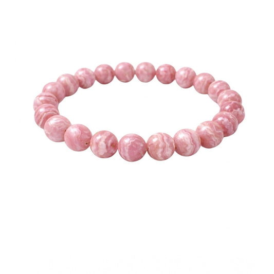 Natural Crystal 8mm Rhodochrosite Bracelet