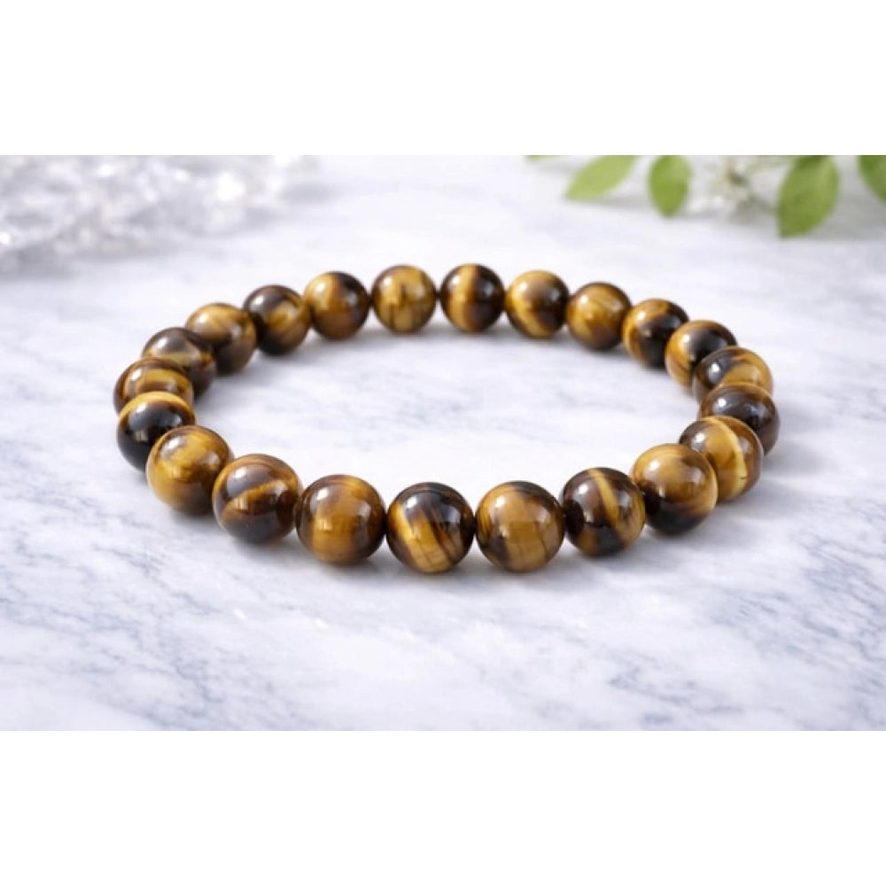 natural crystal 8mm tiger eye bracelet