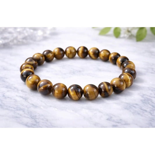 Natural Crystal 8mm Tiger Eye Bracelet