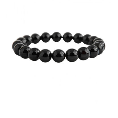 Natural Crystal 8mm Black Obsidian Bracelet