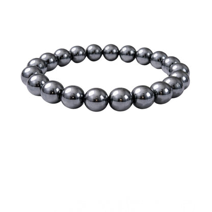 Natural Crystal 8mm Hematite Bracelet
