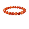 Natural Crystal 8mm Carnelian Bracelet