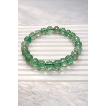 Natural Crystal 8mm Fluorite Bracelet