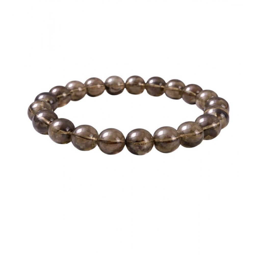 natural crystal 8mm smoky quartz bracelet