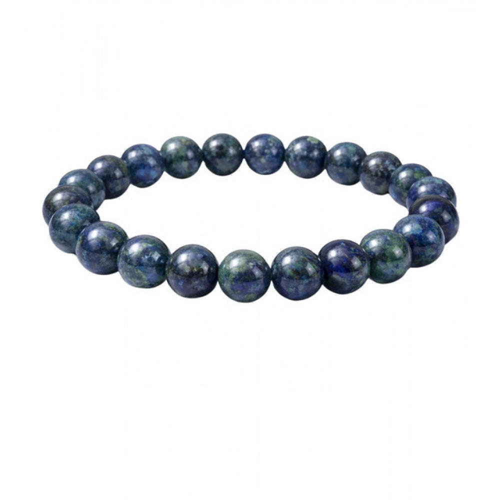 natural crystal 8mm azurite bracelet