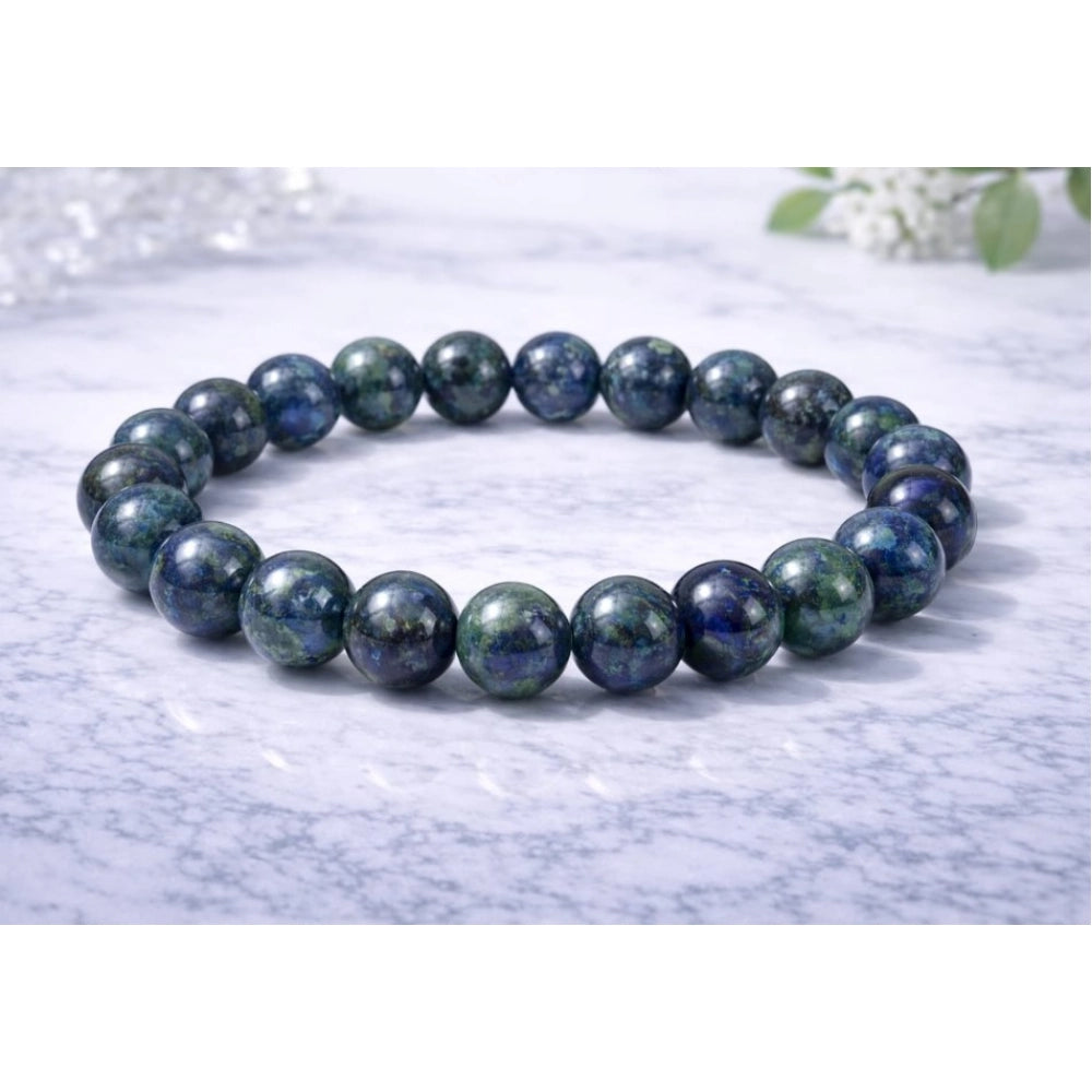 natural crystal 8mm azurite bracelet