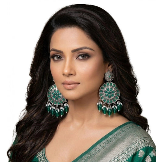 Zinc Alloy Gold Plated Chandbali Earrings