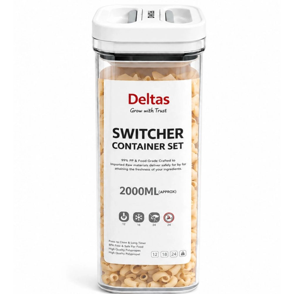 Airtight Storage Container — 2 L, Single Container (White)