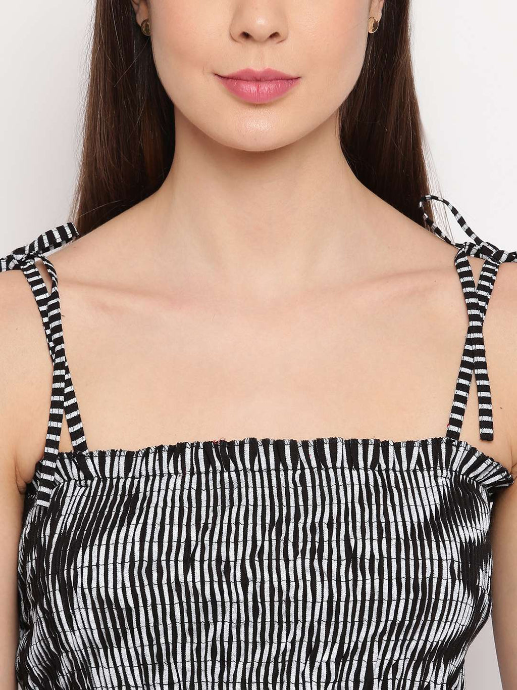 Women's Rayon Printed Casual Summer Style Tie Shoulder Straps Free Size Tank Top ( Multi20)